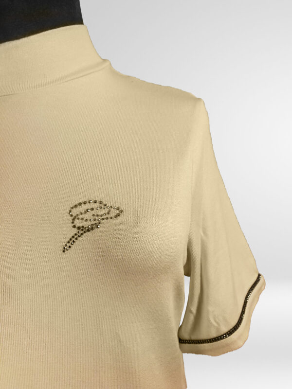 סריג דק אלגנט שמנת cream knit shirt